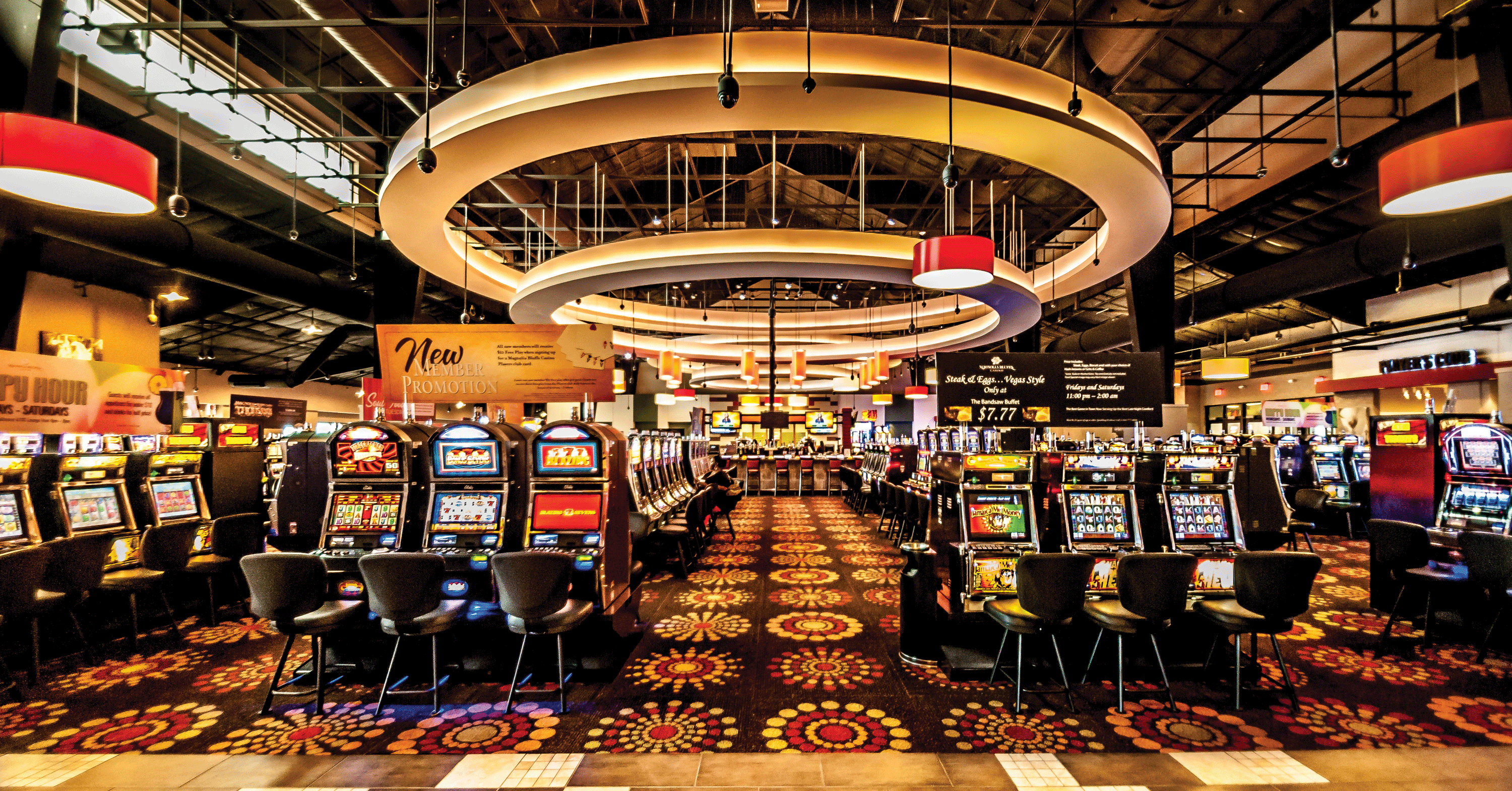 Slot machines room in Casino